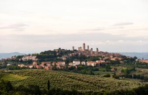 Paysages de toscane et villages